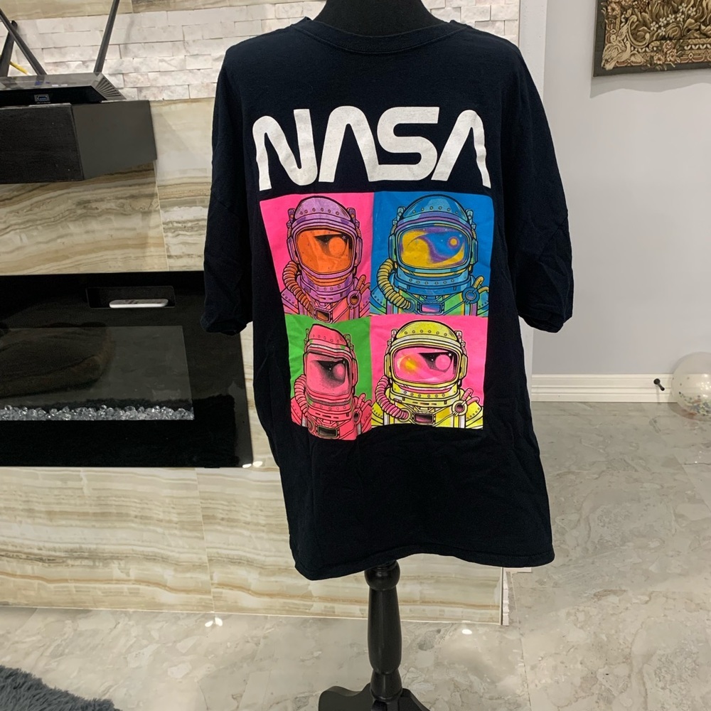 Men’s Hyper Space NASA Black‎ Tee Size 3XL (394)
